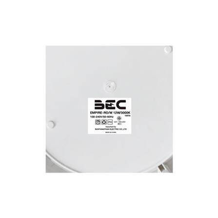 BEC โคมไฟติดผนัง EMPIRE ขอบขาว พร้อมไฟ LED 12W เปิด-ปิด อัตโนมัติ มีเซนเซอร์ โคมผนัง โคมไฟ โคมติดผนัง