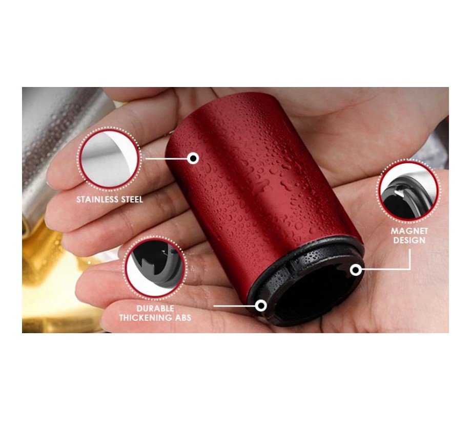 ที่เปิดฝาขวดฝาขวดน้ำอัดลมฝาขวดเบียร์แบบพกพา(bottle-opener,sennuki)แบบคละสี
