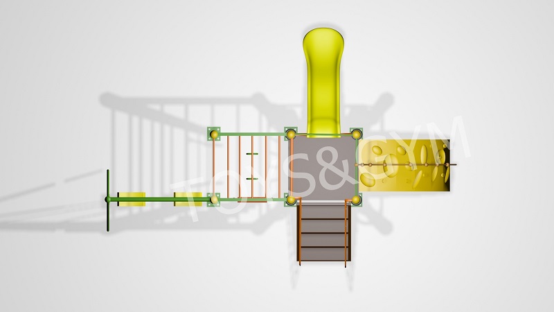 เครื่องเล่นสนามกลางแจ้ง ชุด ศูนย์รวมความสนุก 1