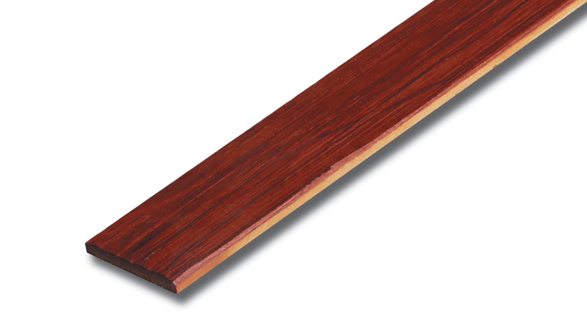 ไม้ระแนง เอสซีจี รุ่นลายไม้ประกายเงา ขนาด 7.5x300x0.8 ซม. สีมะค่าประกายเงา