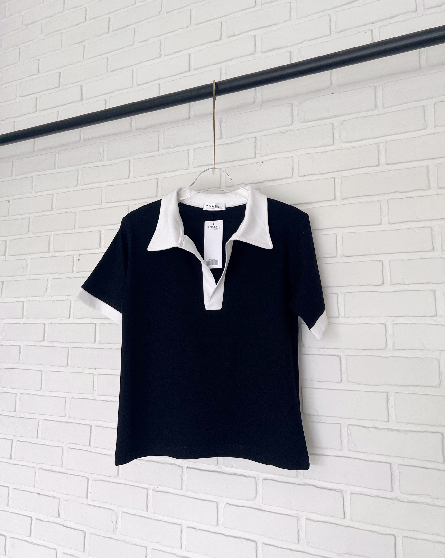 คอปกแขนสั้นทูโทน