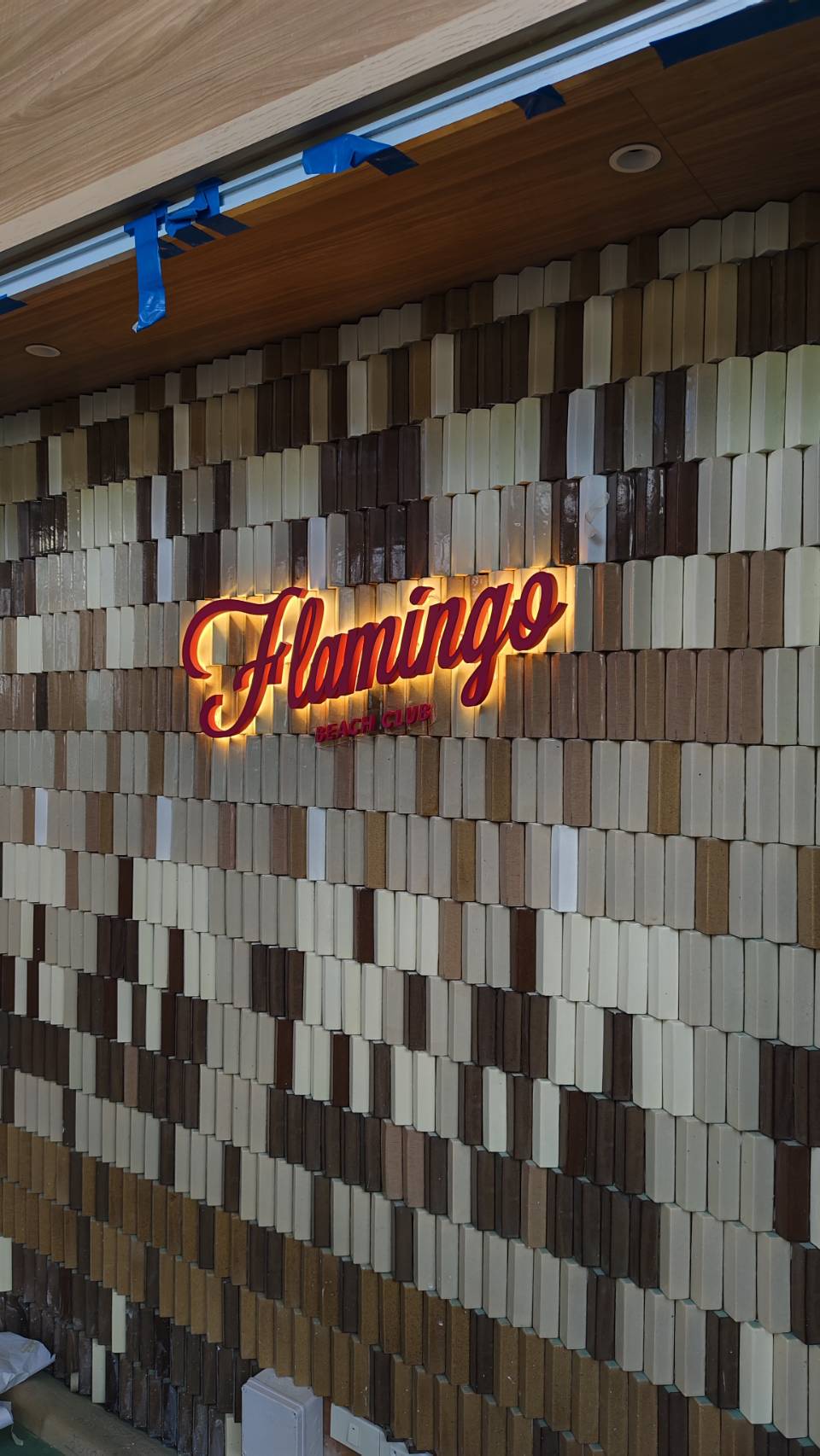 '' ป้าย Flamingo Beach Club '' 🔥