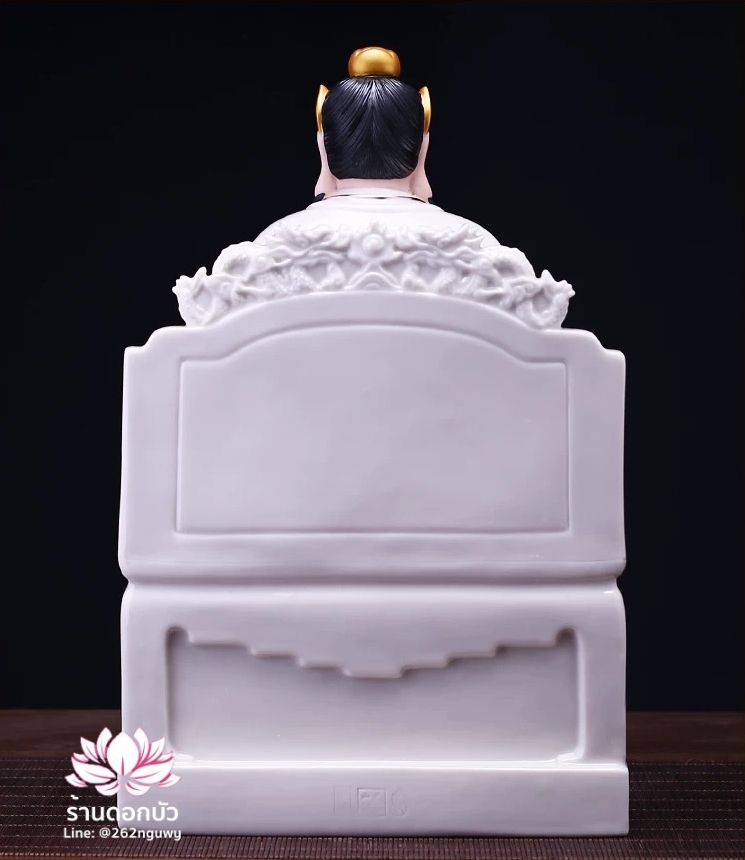 เตียวเทียนซือ เตียวฮู้เทียนซือ จางเทียนซือ ปางนั่งบัลลังก์มังกร งานกระเบื้องฮกเกี้ยน ขนาด 12/16 นิ้ว