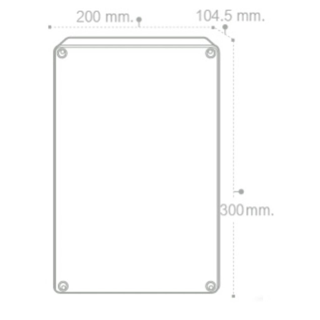 กล่องกันน้ำ Nano 8x12 สีขาว บ็อกกันน้ำ บ๊อกกันน้ำ บ็อกพัก บ๊อกพัก กล่องกันน้ำ Junction box 207W