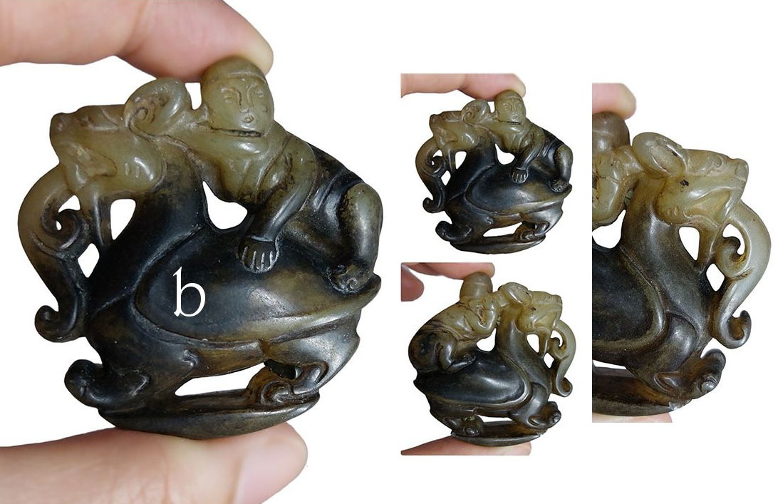 จี้หินสะสมสไตล์จีน งานเก่า-BPT033-