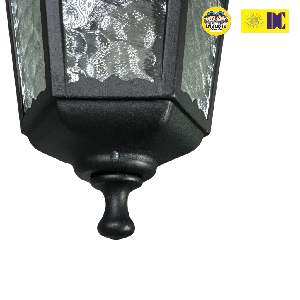 ยี่ห้อ DC โคมไฟห้อยเพดาน รุ่น C-818H/1-BK เฉพาะโคมไฟไม่มีหลอดแถม ใช้กับขั้ว E27 โคมไฟDC สีดำ ยาว128cm.