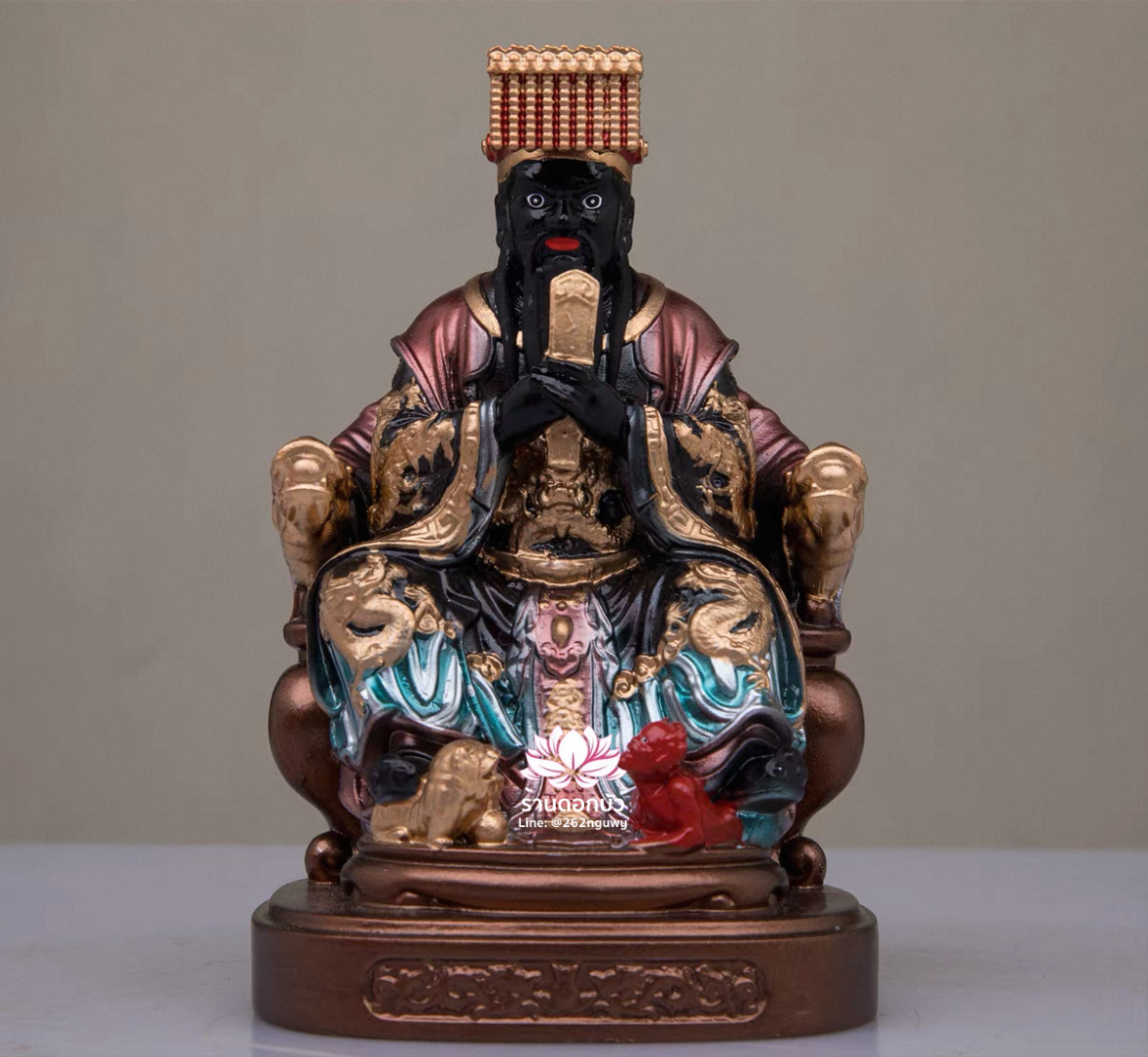 องค์พระขนาดเล็ก สำหรับบูชาหรือวางหน้ารถ งานเรซิ่น ขนาด 4 นิ้ว เช่าบูชา Line: @262nguwy