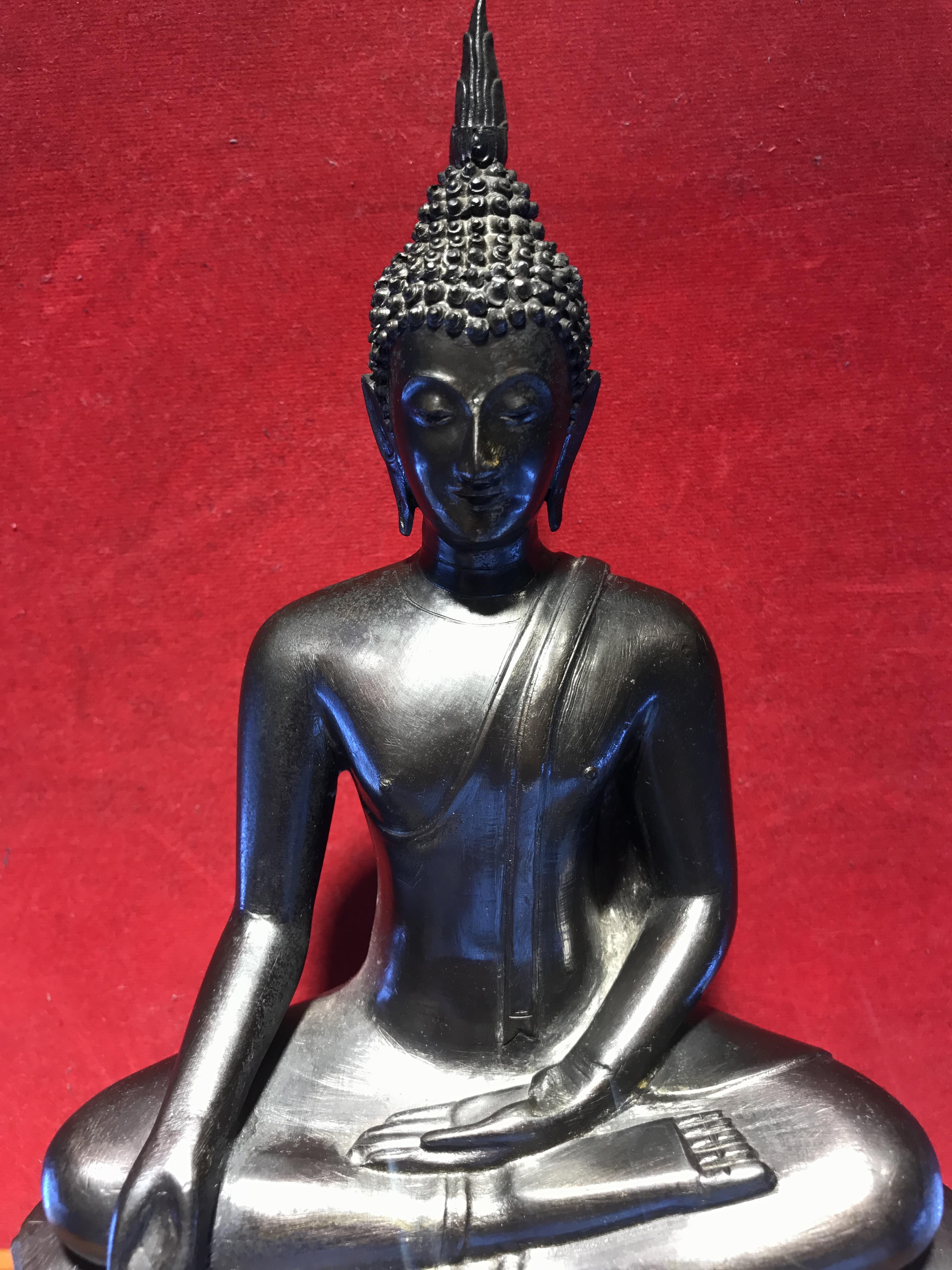 พระพุทธรูปบูชา ภปร วัดบวรนิเวศวิหาร ปี2508 บล็อกหนังไก่ หน้าตัก5นิ้ว(ที่สุดของพระบูชา ภปร วัดบวร)