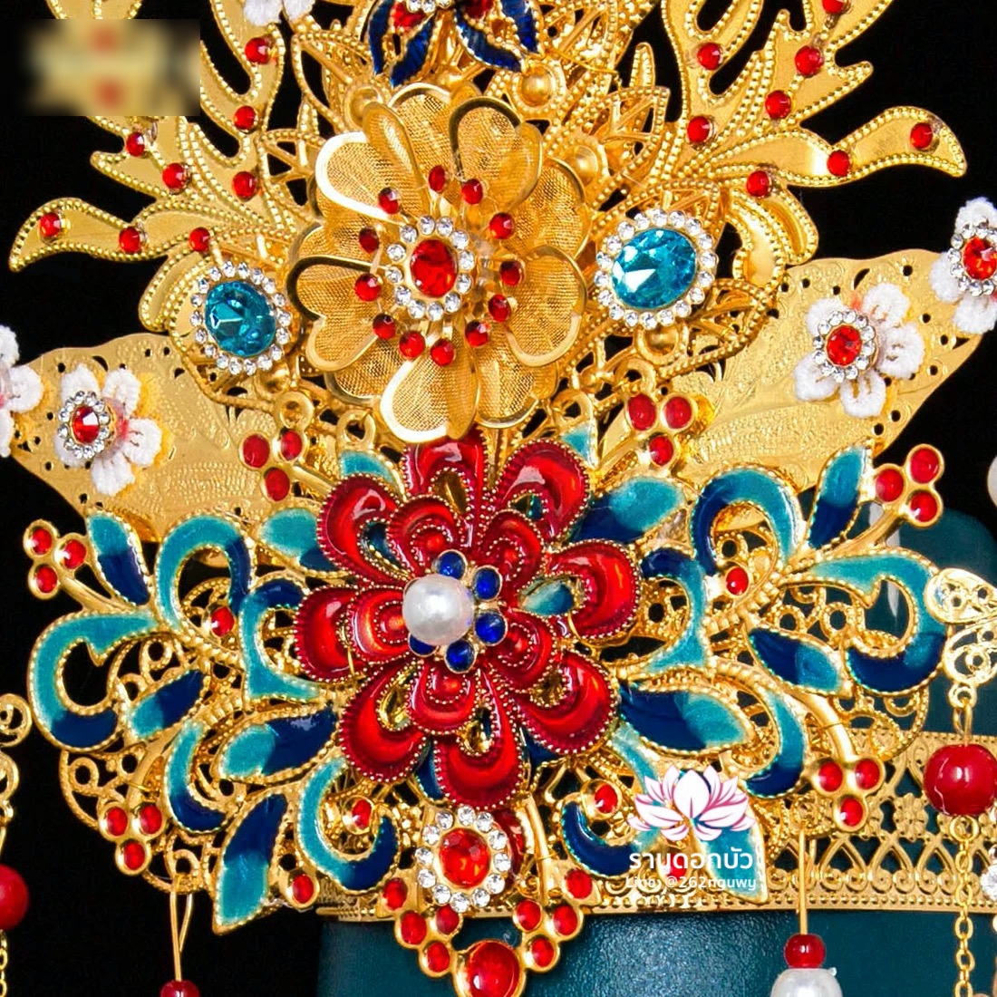 หมวกเทพเจ้าฝ่ายหญิง หมวกเทพนารี หมวกเทวนารี หมวกเจ้าแม่ หมวกพระหญิง หมวกกิมซิ้น หมวกพระจีน