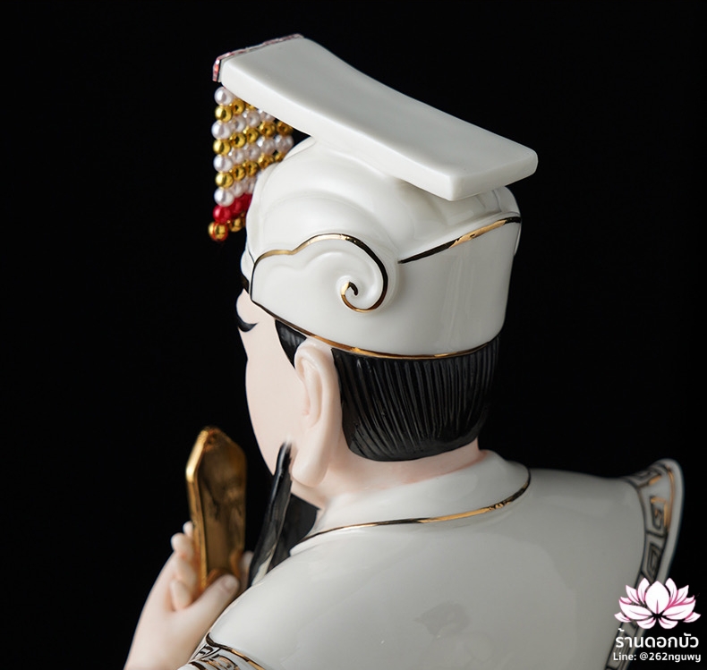 เง็กเซียนฮ่องเต้ หยกอ๋องส่องเต่ และพระนางซีหวังหมู่ กิมบ้อเนี่ยเนี้ย ประทับนั่งบัลลังก์มังกร ขนาด 12 นิ้ว