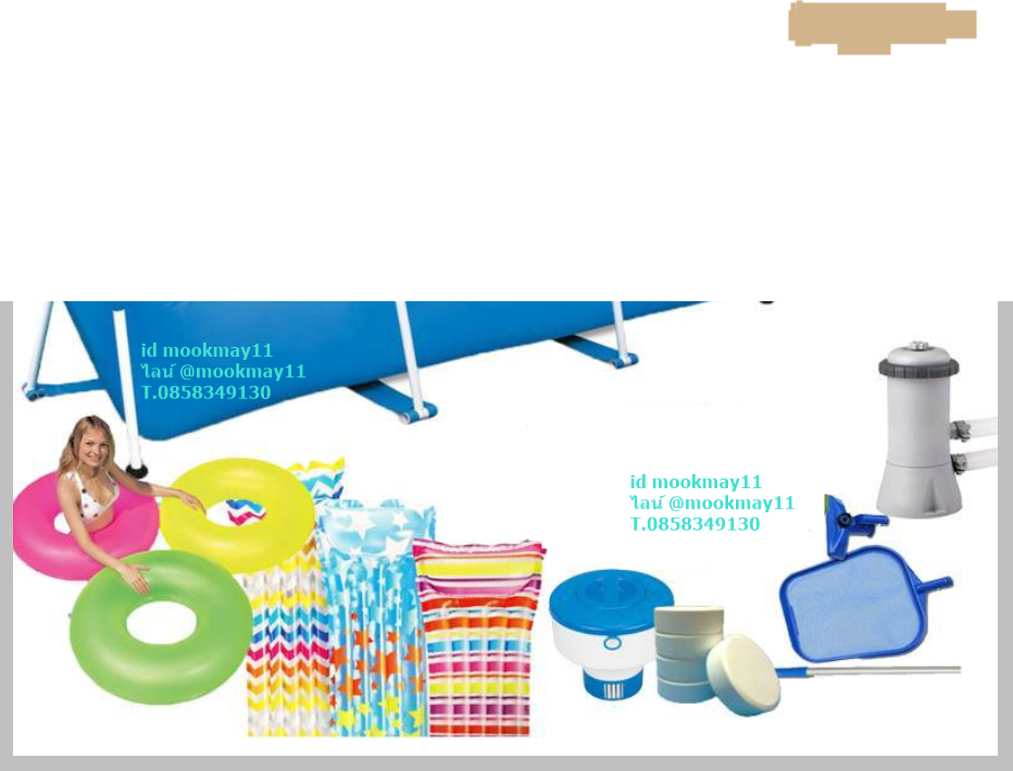 สระน้ำสำเร็จรูป สระน้ำขนาดใหญ่ intex 28273 สระน้ำขนาดใหญ่ทรงสี่เหลี่ยม ขนาด 450x220x84 ซม จัดเซ็ทใหญ่คุ้มสุดๆ