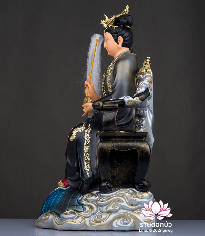 ตี่บ้อเนี่ยเนี้ย ตี่บ้อเหนียวเหนียว พระแม่ธรณีจีน ปางประทับนั่งบัลลังก์หงส์ ขนาด 12/16/19/26 นิ้ว