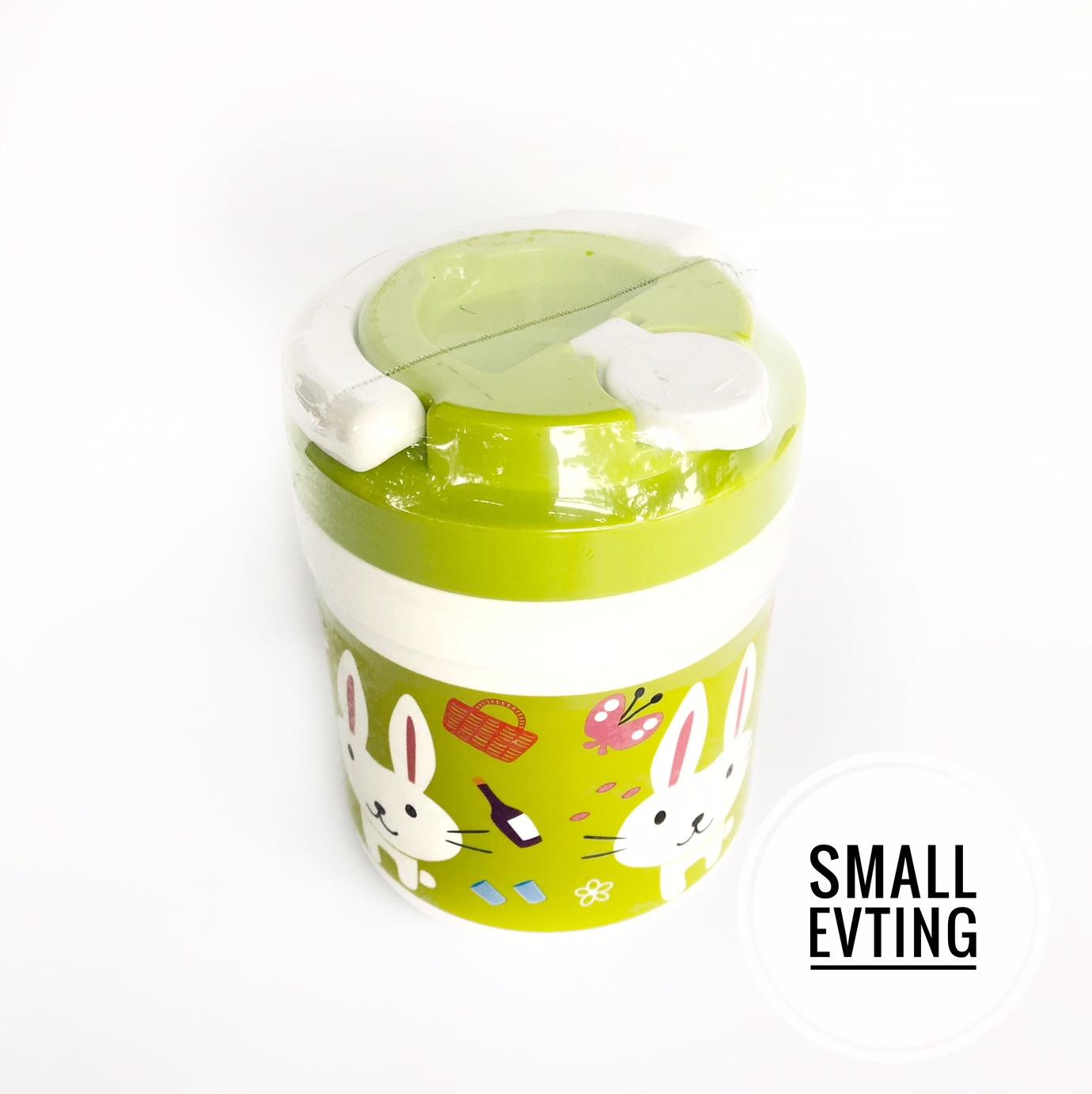 Small Evting กระติกน้ำ ลายการ์ตูน PN504 กระต่าย สีเขียว แพ็ค จำนวน 2 ใบ กระติกน้ำ กระติกน้ำแข็ง กระติกใส่น้ำ กระติกใส่น้ำแข็ง