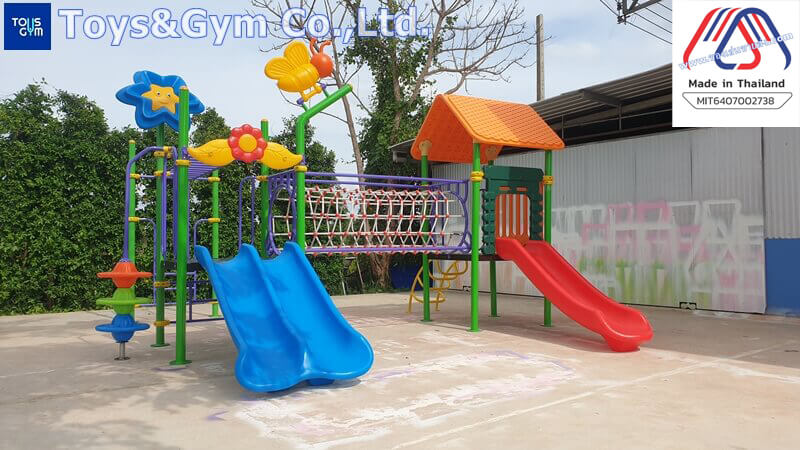 MiT-โรงงานผลิตเครื่องเล่นสนามกลางแจ้ง-อุปกรณ์สนามเด็กเล่นชุดบ้านสดใส