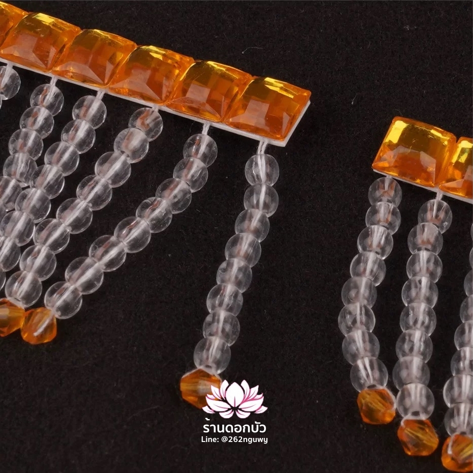 ม่านมุก ม่านติดหมวกกิมซิ้น ม่านติดหมวกเทวรูปจีน