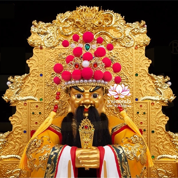 หมวกประดับมังกร หมวกเทพฝ่ายชาย หมวกองค์พระชาย หมวกพระจีน หมวกกิมซิ้น หมวกเทพเจ้าจีน