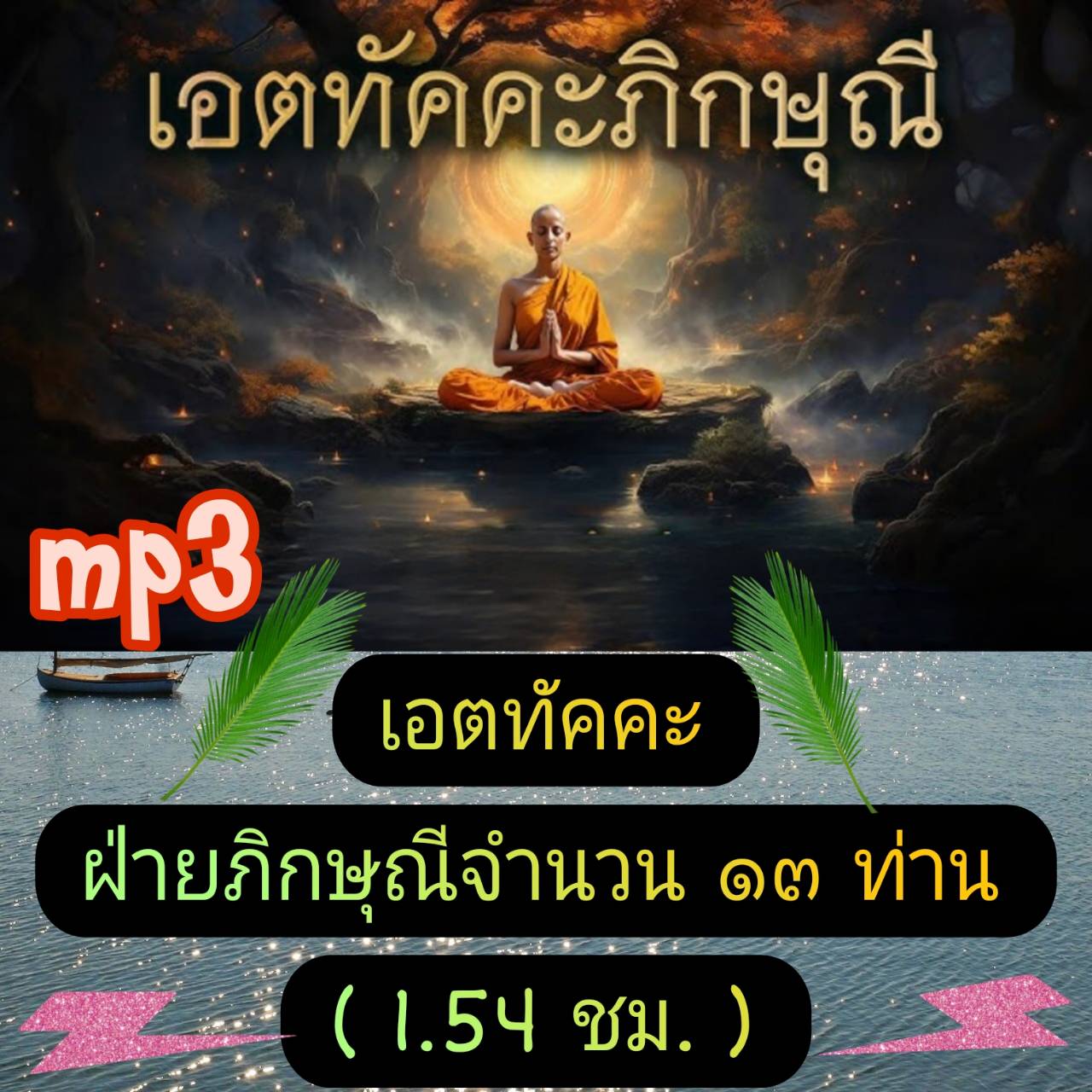 [พรเทวะ] แฟลชไดร์ฟ USb mp3 เอตทัคคะฝ่ายภิกษุณี จำนวน ๑๓ ท่าน (1.54 ชม.) พิกัด https://www.lazada.co.th/products/i5749018486.html?spm=a1zawg.24863640.table_online_product.1.29f71e13jPKH6T ใช้กับเครื่องเล่น USB/mp3 ทุกชนิดหรือเปิดฟังในรถยนต์เปิดในคอมพิวเตอร