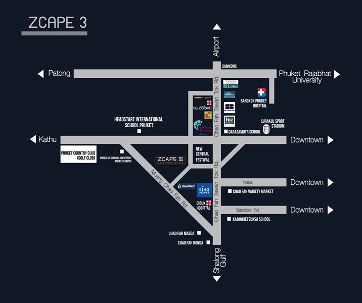 Vichit For Rent : 1 Bedroom ZCAPE III CONDOMINIUM PHUKET