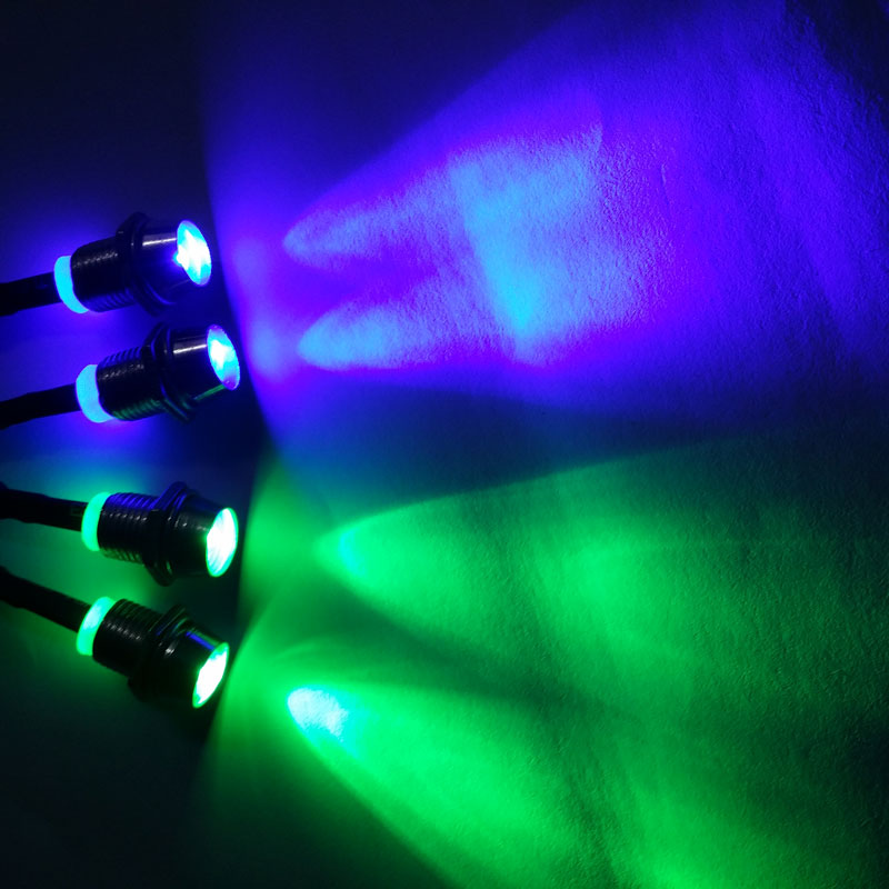 D : เซ็ตไฟ 4 LED (น้ำเงิน2-เขียว2)