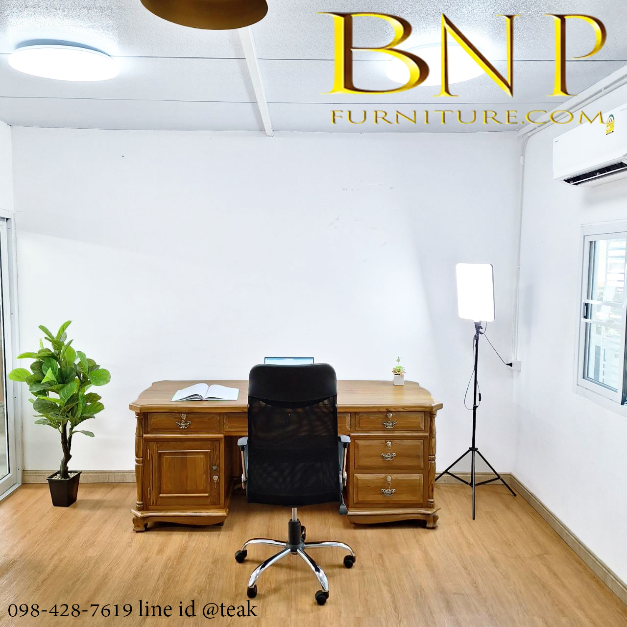 โต๊ะทำงานผู้บริหารเสริมฮวงจุ้ย รุ่น ซีซวน