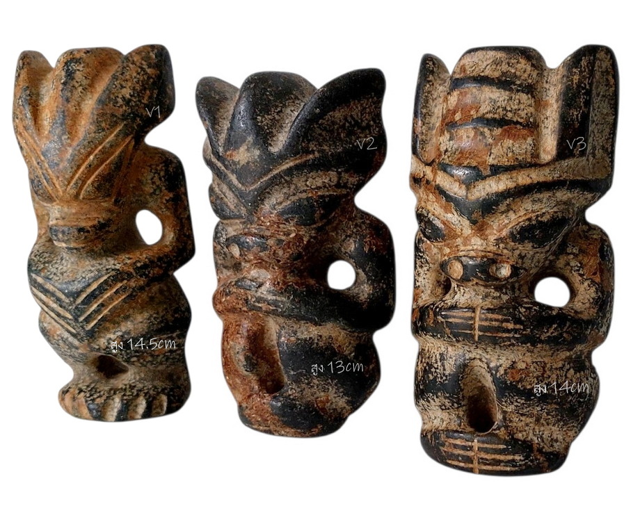 รูปปั้นหิน เทวรูปหิน หินรูปเอเลี่ยนต่างๆ (หินแม่เหล็กดูดติด)