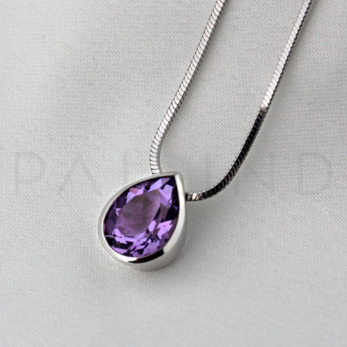 จี้เงินฝังพลอย AMETHYST