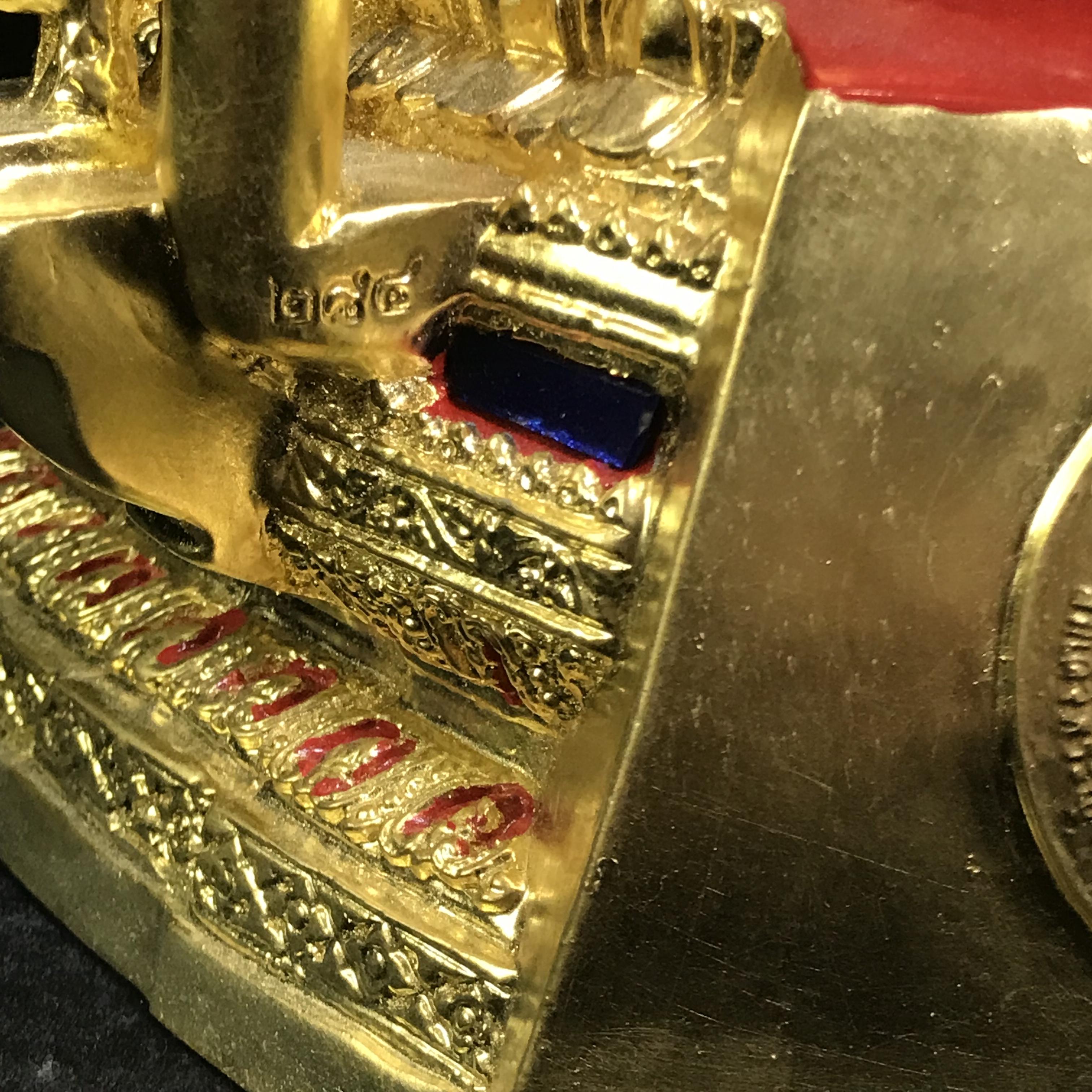 พระพุทธชินราช ญสส. วัดพระศรีมหาธาตุ จ.พิษณุโลก ปี2543 ขนาดหน้าตัก 7นิ้ว ลงรักปิดทองฐานประดับกระจก พิธีใหญ่ รุ่นแรกและรุ่นเดียวที่ หลวงปู่หมุน ฐิตสีโล วัดบ้านจาน มาร่วมปลุกเสก(1 ใน 999องค์)