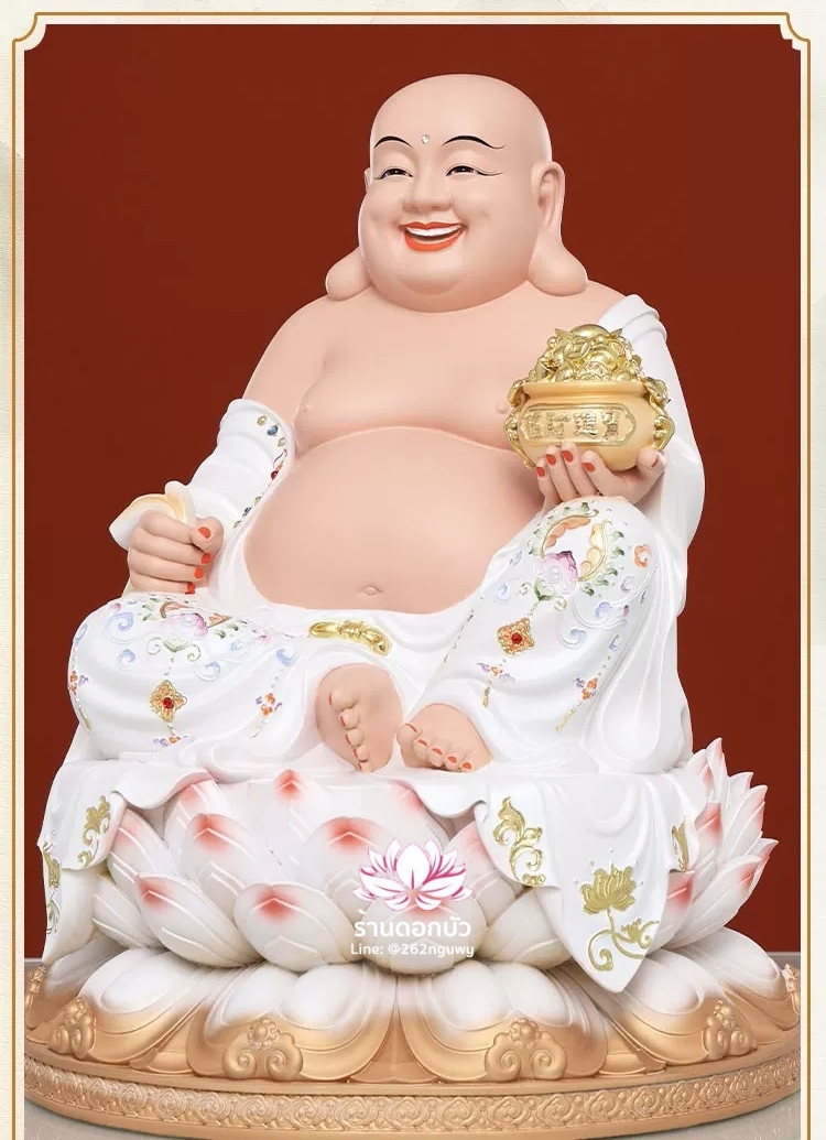 พระพุทธเจ้า (พระยูไล) พระโพธิสัตว์กวนอิม (กวนอิมผ่อสัก) พระมหาสถามปราปต์โพธิสัตว์ (ไต่ซีจี่ผ่อสัก) งานเรซิ่น ขนาด 12/16/19 นิ้ว