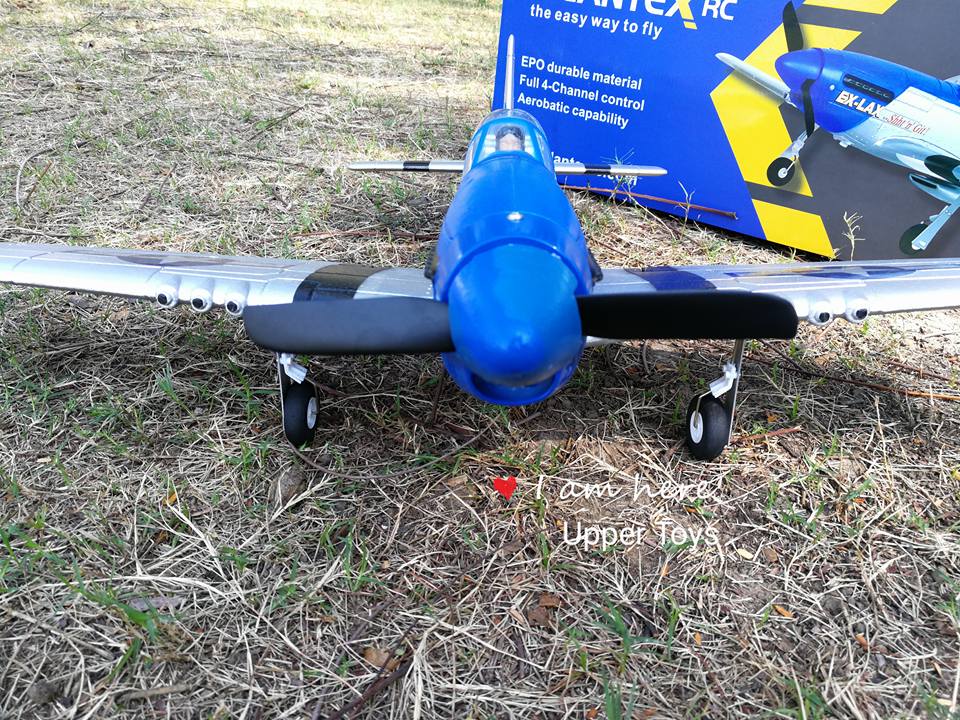 เครื่องบินมัสแตง Volantex P-51D มอเตอร์บรัสเลส 1,800 kv Mustang 75CM.