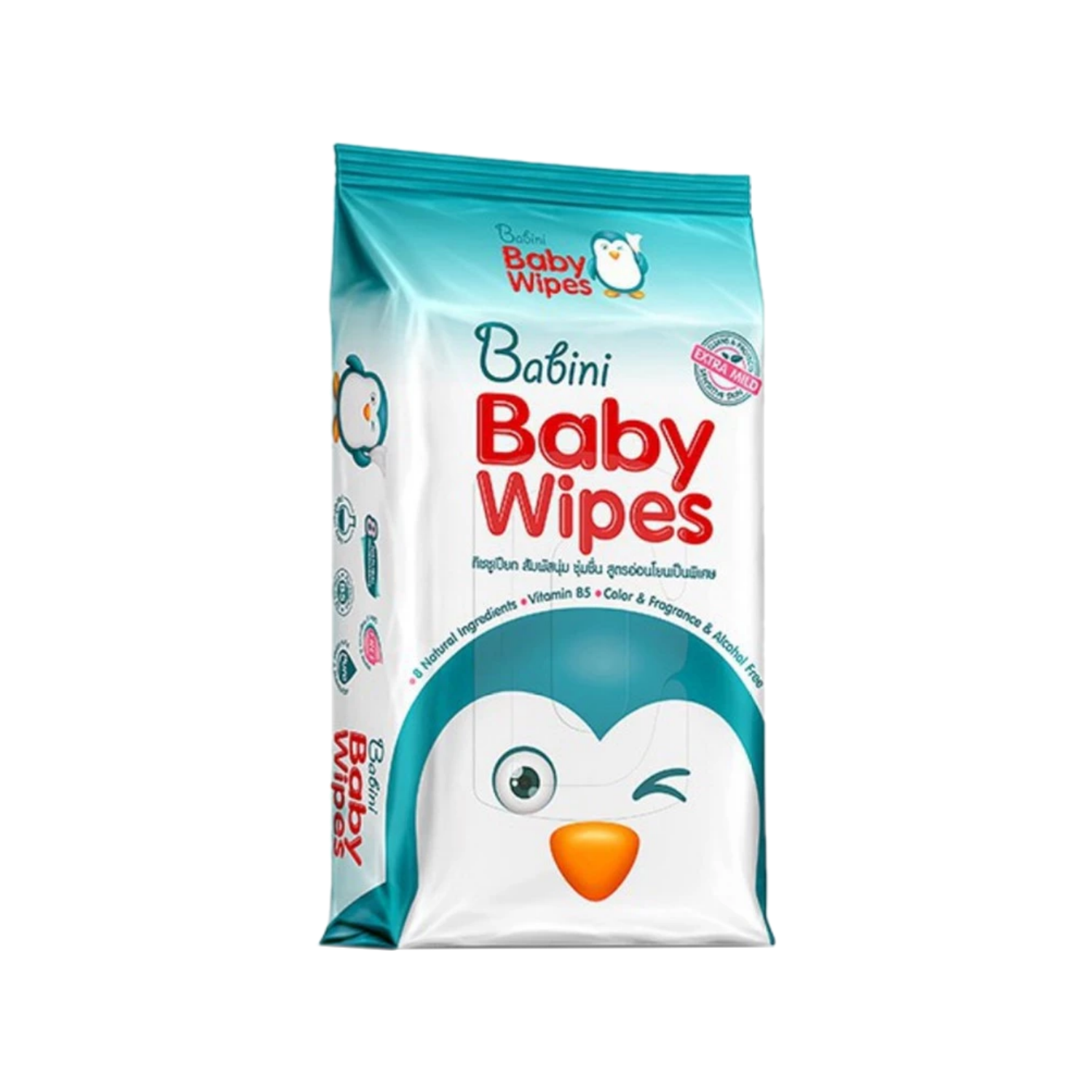 Provamed Babini baby Natural wipes ทิชชูเปียก 80แผ่น