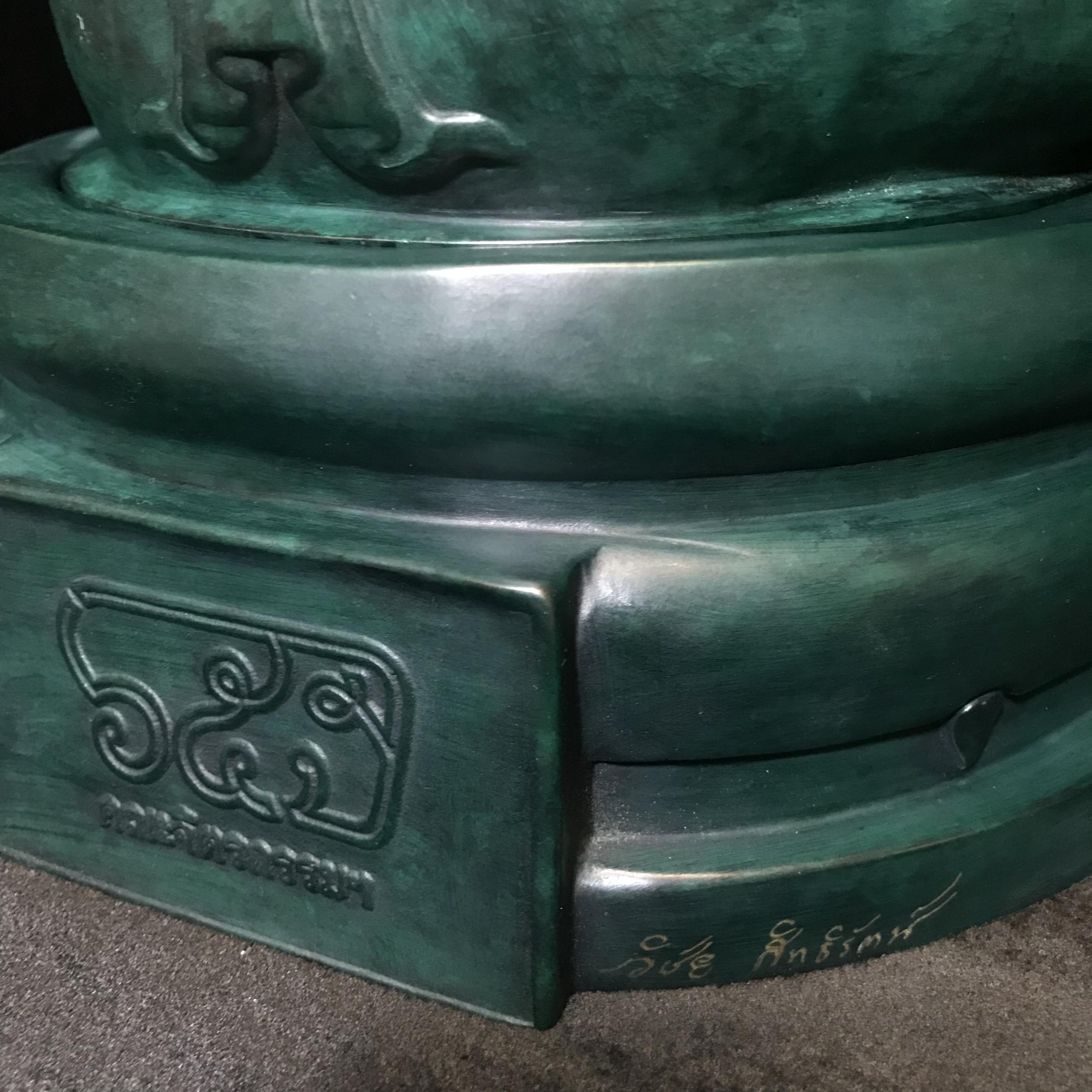 พระพิฆเนศวร 65 ปี คณะจิตรกรรม มหาวิทยาลัยศิลปากร ปี2551 ลอยองค์เนื้อสำริดขนาดหน้าตัก 9 นิ้ว(เนื้อสำริดเขียวพลาติน่า)