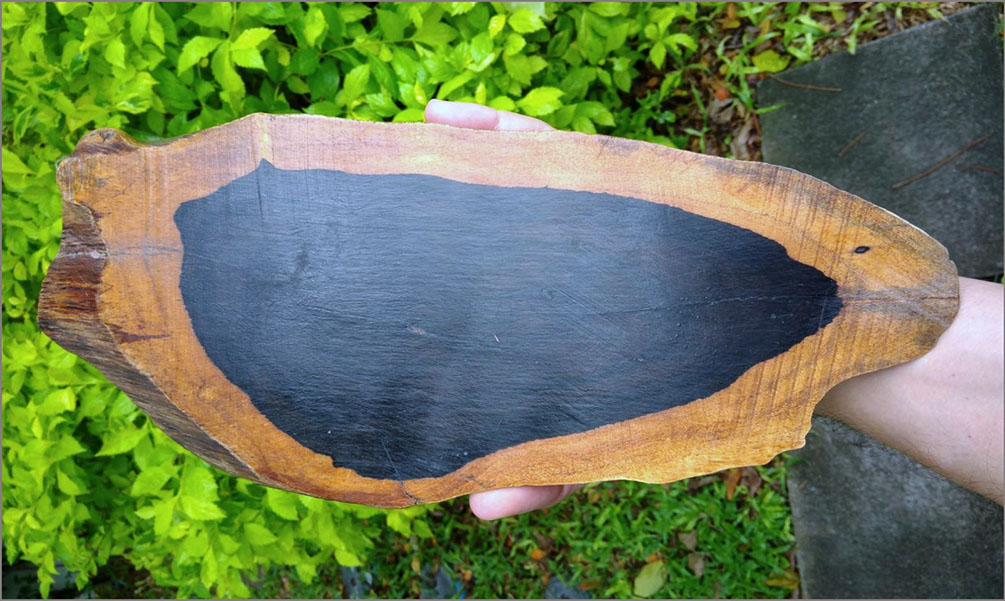 ฐานไม้มะเกลือ(African Ebony) ทรงรี หลายขนาด มีลิ้งค์แยก