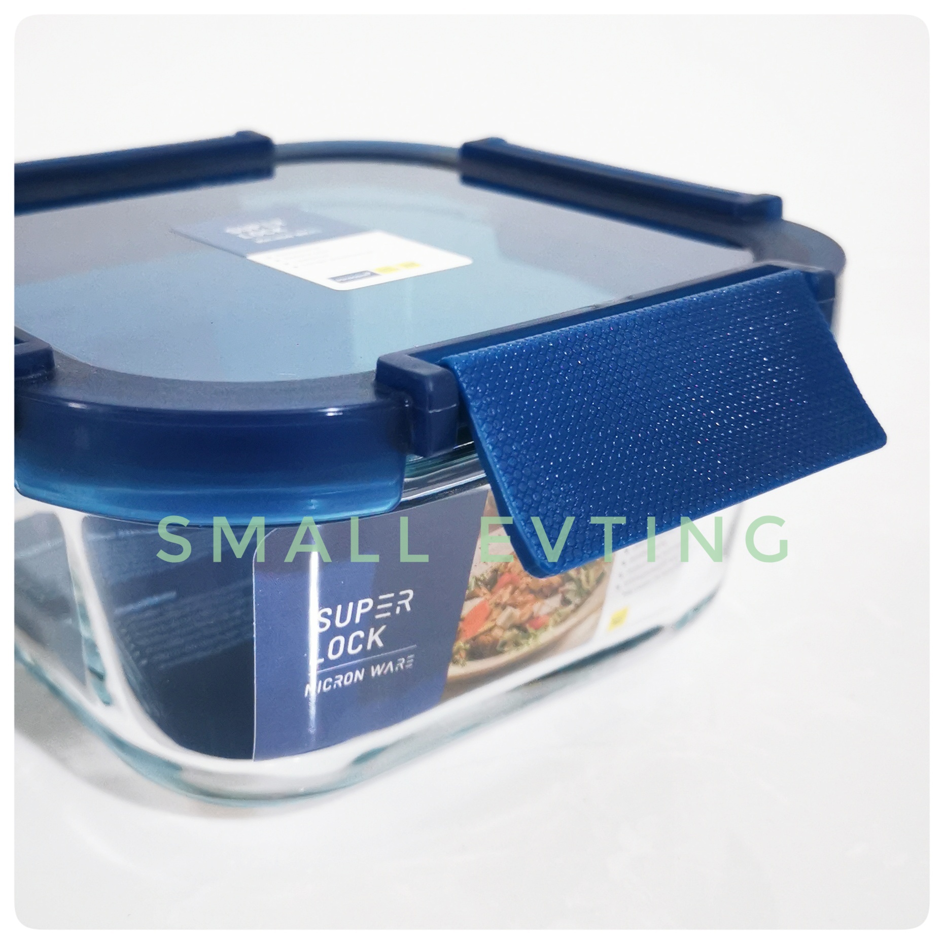 Small Evting กล่อง"แก้ว"ถนอมอาหาร Super Lock แท้ 100 % รุ่น 6217 ความจุ 520 มล เข้าเตาอบ ไมโครเวฟ ได้