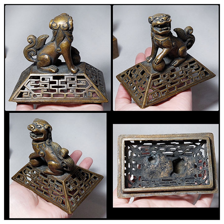 เตาจุดกำยาน ทองเหลืองสไตล์จีน