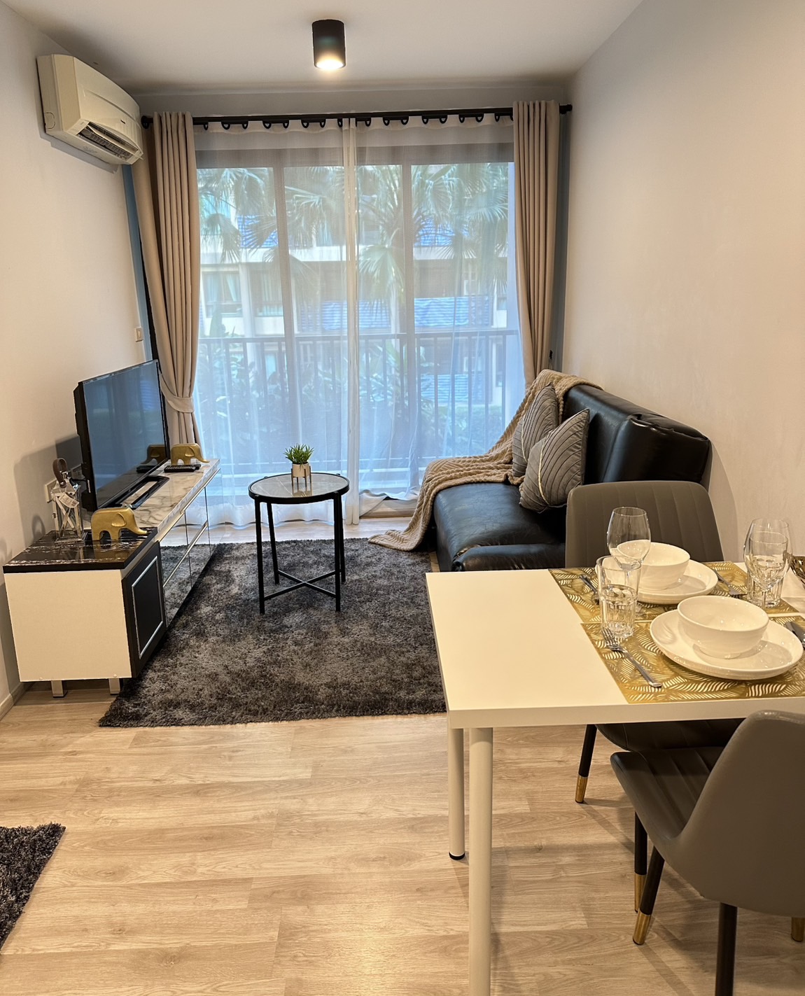 For Rent : Wichit, Zcape 3 Condominium, 1 bedroom 1 bathroom, 3rd flr.