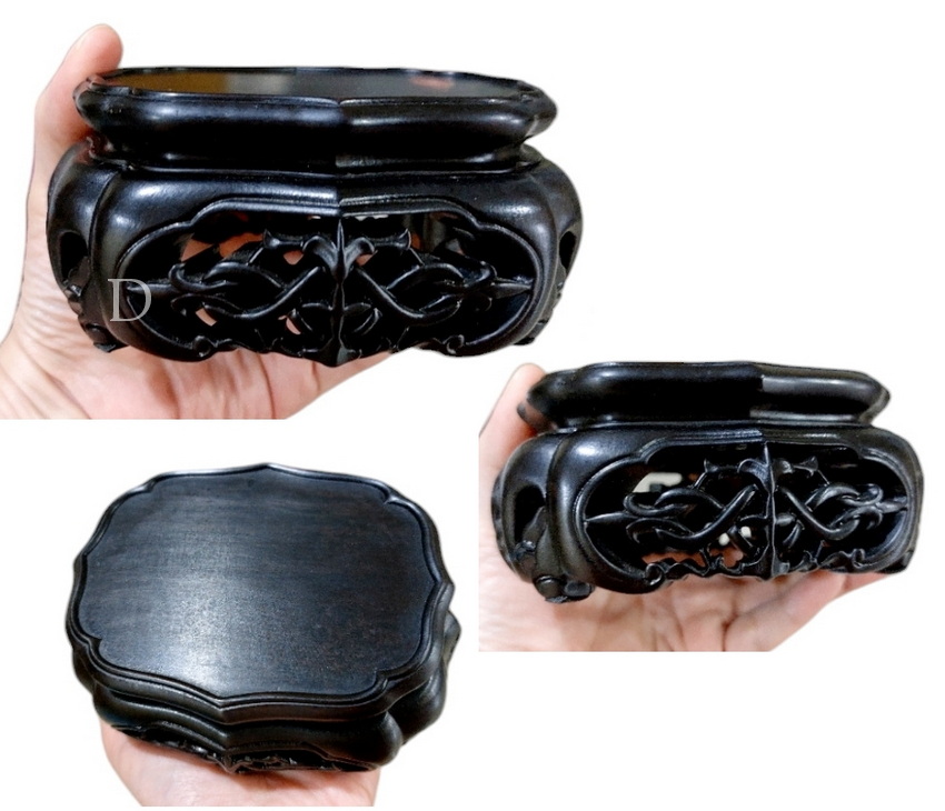 กี๋หรือฐานไม้สไตล์จีนเล็กๆ-BPT070-