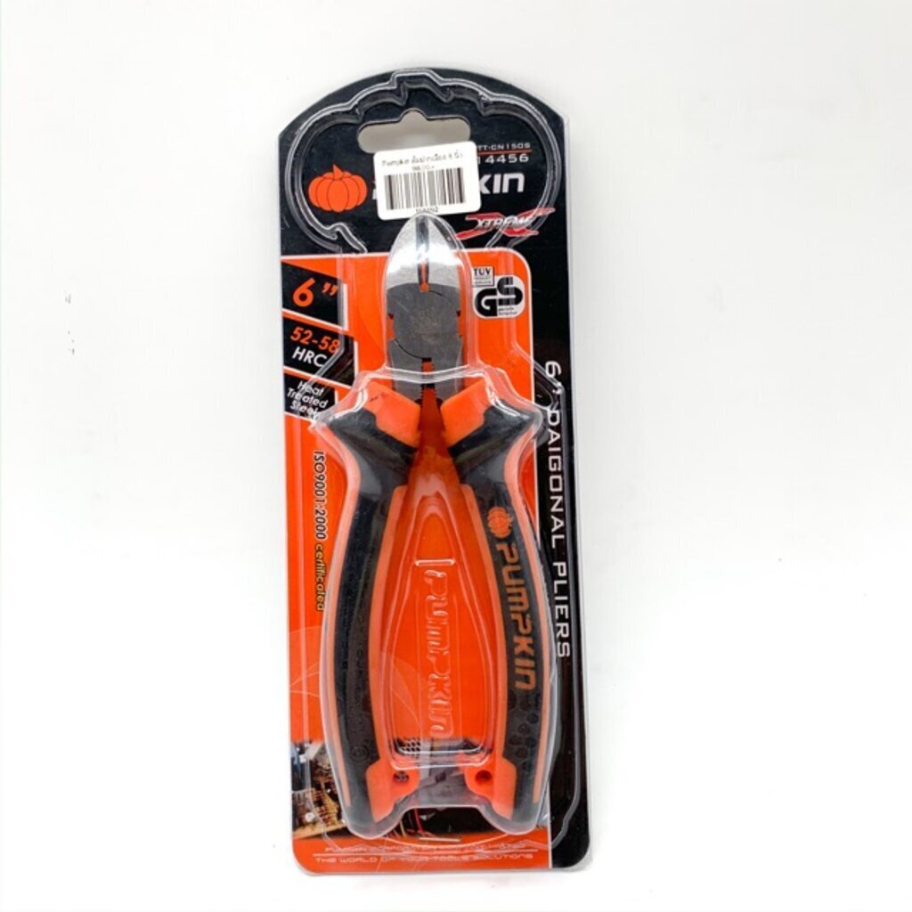 Pumpkin คีมปากเฉียง 6 นิ้ว แบบมีสปริง 14456