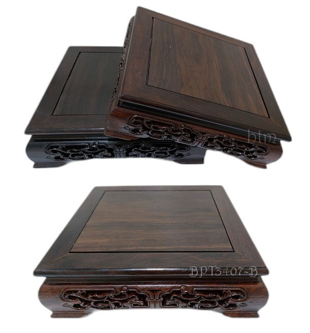 กี๋หรือฐานไม้สไตล์จีน สี่เหลี่ยมจัตุรัส--BPT3407--