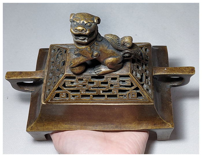 เตาจุดกำยาน ทองเหลืองสไตล์จีน