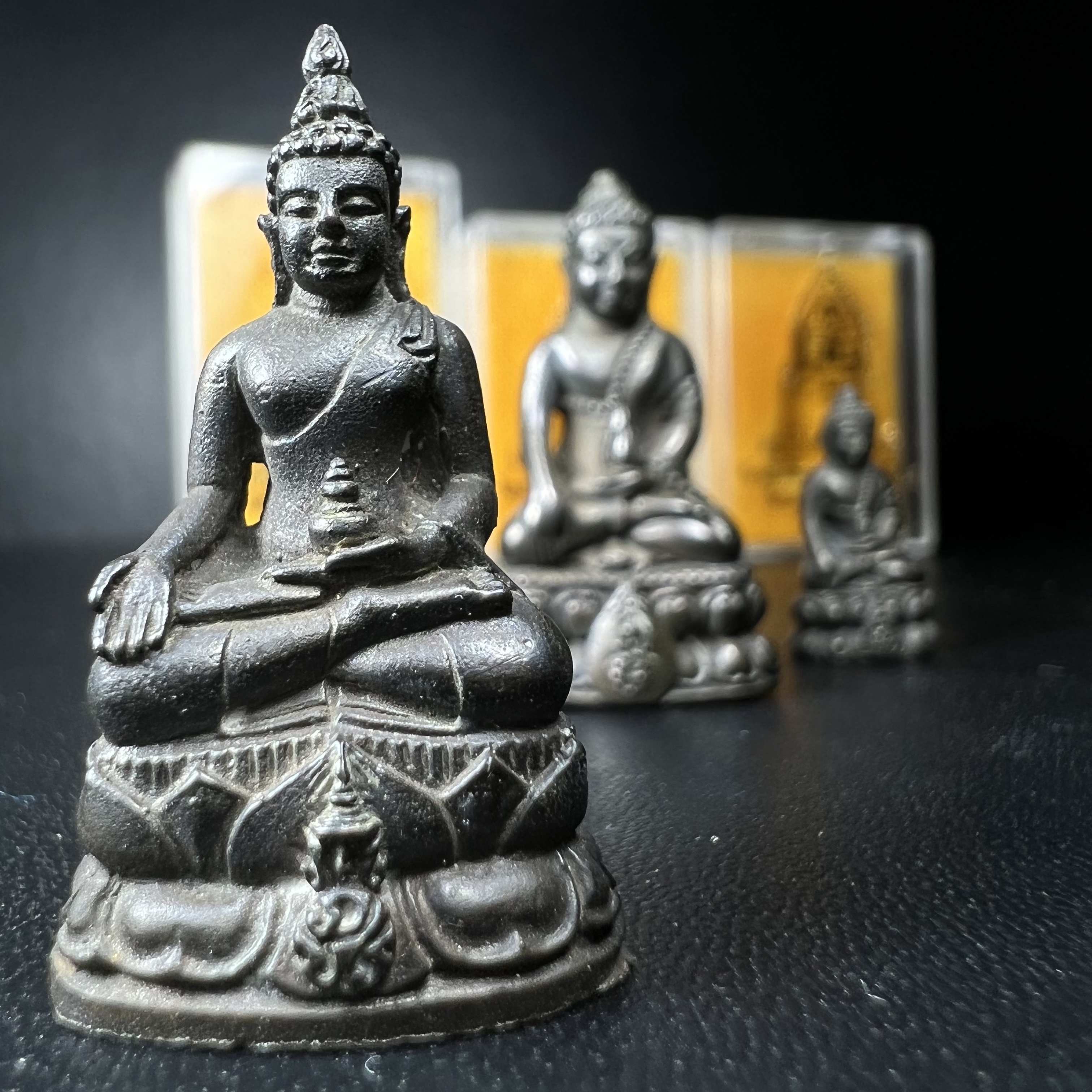 พระกริ่งนวปทุม ภปร.-พระชัยวัฒน์นวปทุม ภปร.-พระกริ่งไพรีพินาศ ภปร. รุ่นแรก วัดปทุมวนาราม ครบชุดเนื้อนวโลหะ ปี2535(ในหลวงรัชกาลที่9เสด็จเททอง)(1ใน3000ชุด)หายาก***เก็บทีเดียวครบชุดไปเลยรุ่นนี้ แนะนำ....ตอนนี้หายากแล้ว***