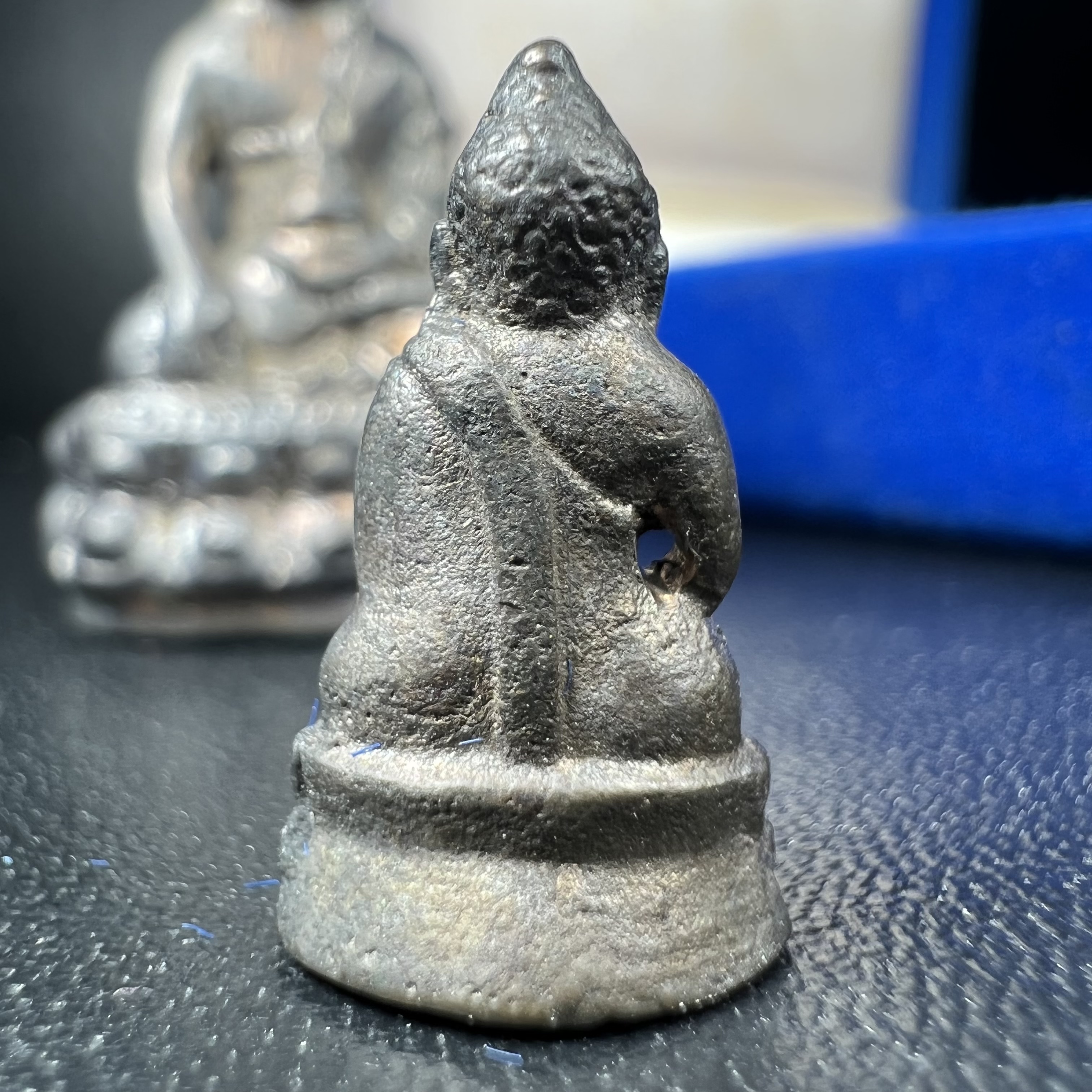 พระกริ่ง-พระชัยวัฒน์ 90พรรษาสมเด็จย่า ปี2533 เนื้อนวโลหะ(ในหลวงรัชกาลที่9เสด็จในพิธี)(1 ใน 3000 ชุด) หายาก