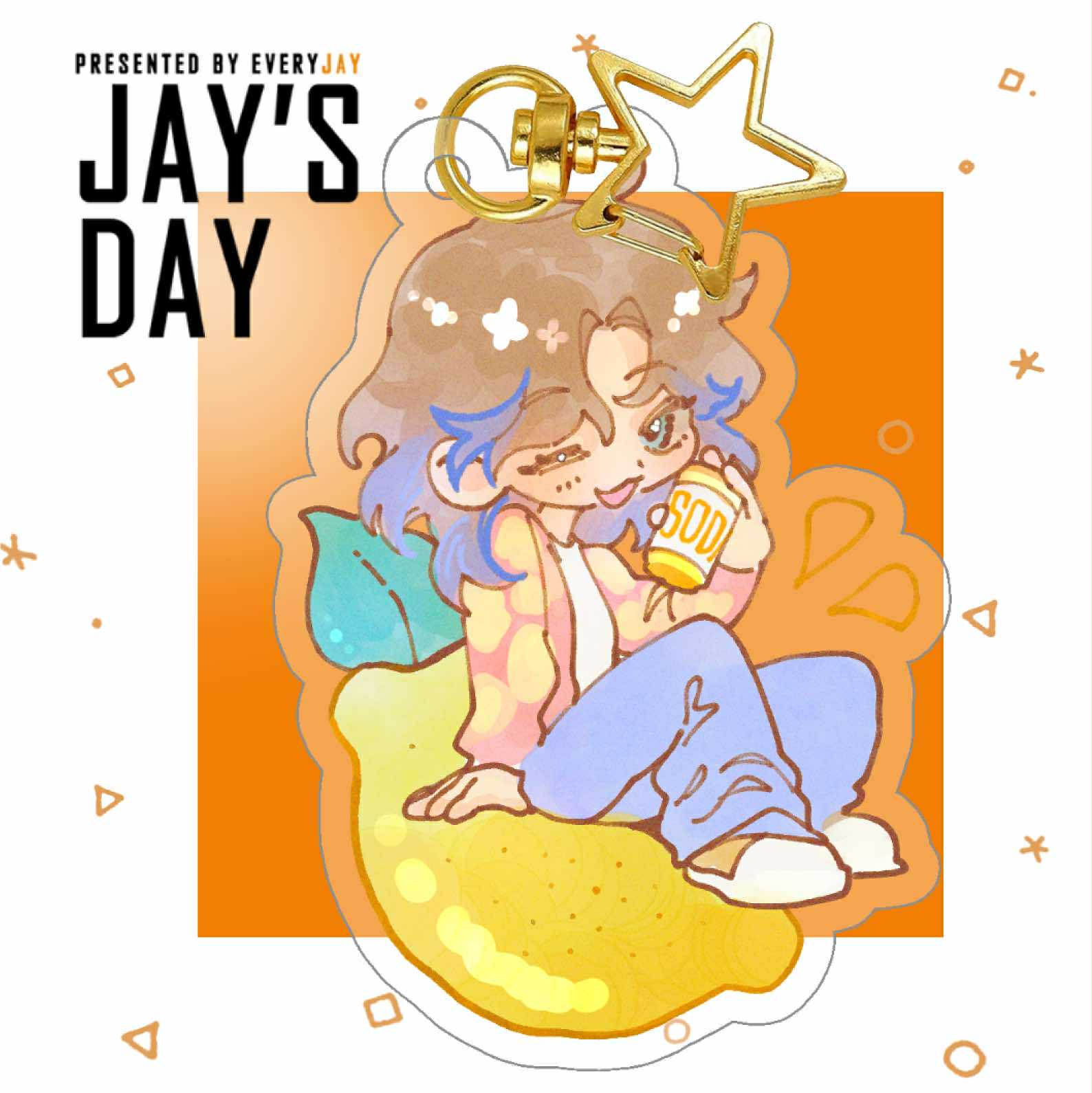 พวงกุญแจอะคลิลิก Jay's Day