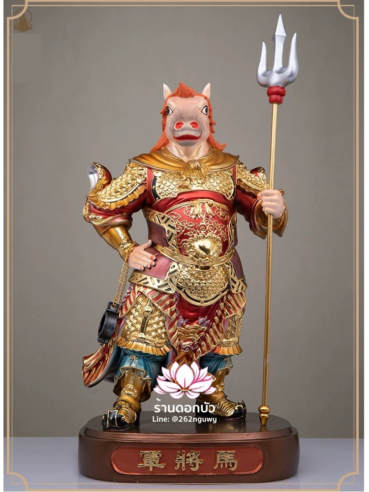 ยมบาลหัววัวหัวม้า ยมทูตหัววัวหน้าม้า งานเรซิ่นเกรดพรีเมียม ขนาด 12/16/19 นิ้ว