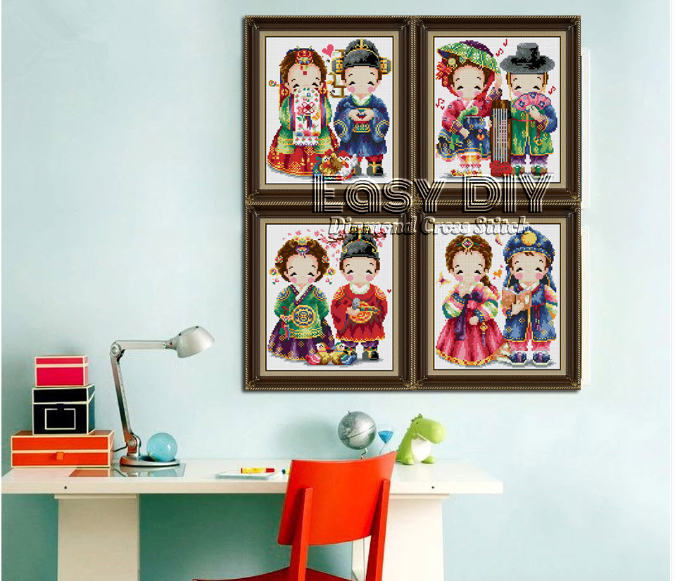 การ์ตูนคู่รักเกาหลี (เซ็ตนี้มี 4 แบบ รูปละ 650 บาท เซ็ตละ 2400 บาท)