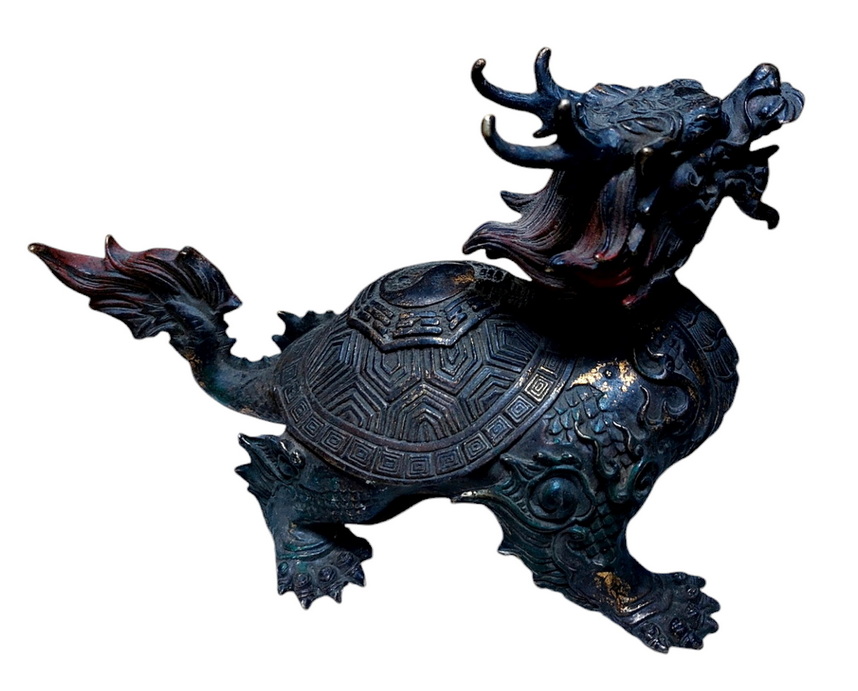 เต่ามังกร หลังหยินหยางยันต์แปดทิศ