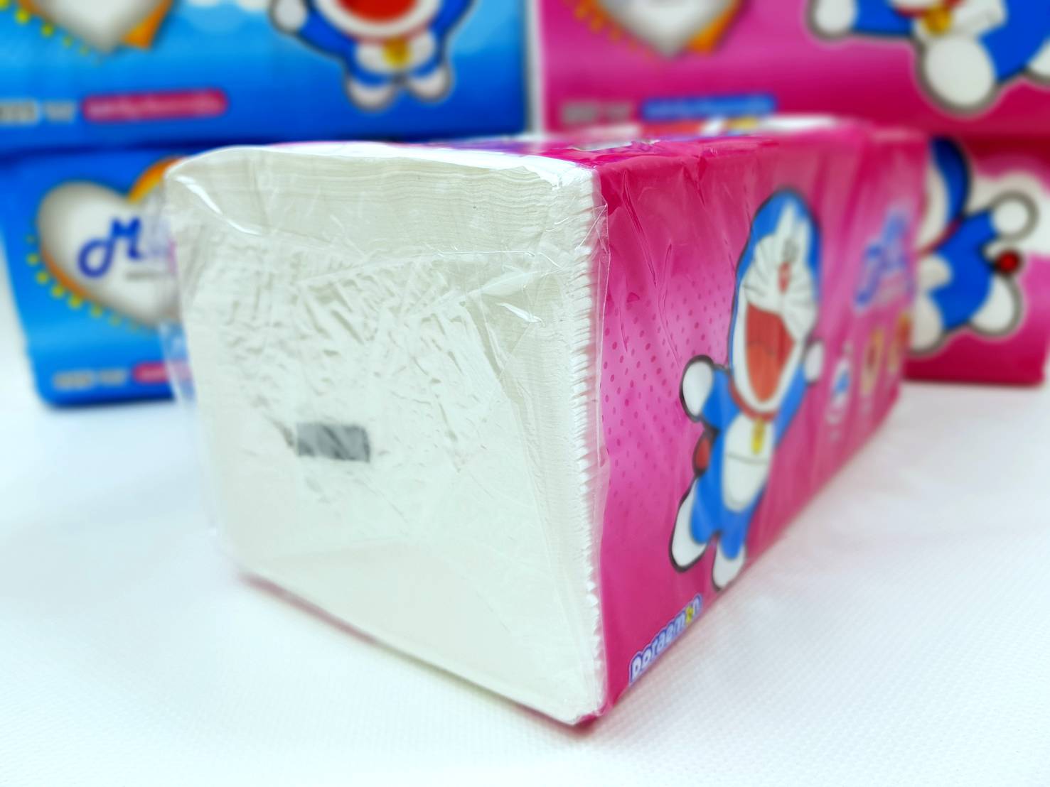 Small Evting กระดาษทิชชู่เช็ดหน้ายกแพ็คสุดคุ้ม!! Mild 225แผ่น/ห่อ (6ห่อ/1แพ็ค) ลายโดเรม่อน ลิขสิทธิ์แท้ กระดาษเช็ดหน้ายกแพ็ค