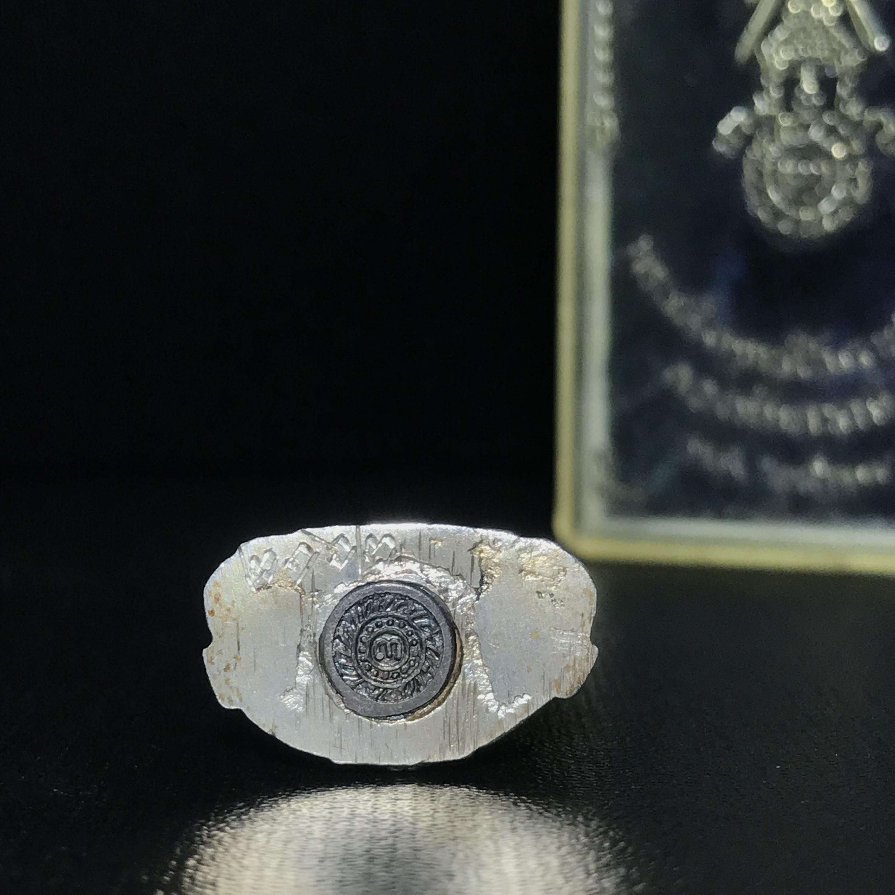 กริ่งพระพุทธชินราช ภปร. กองทัพภาคที่3จัดสร้าง ปี2517 เนื้อเงินกล่องเดิม(คัดสภาพสวย)(หายาก)(ในหลวง ร.9 เสด็จในพิธี)(1ใน2000องค์))