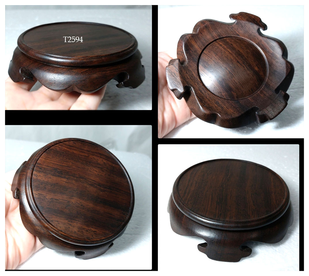 ฐานหรือกี๋ไม้ กลม (ตัน) หน้าท๊อป8.4cm