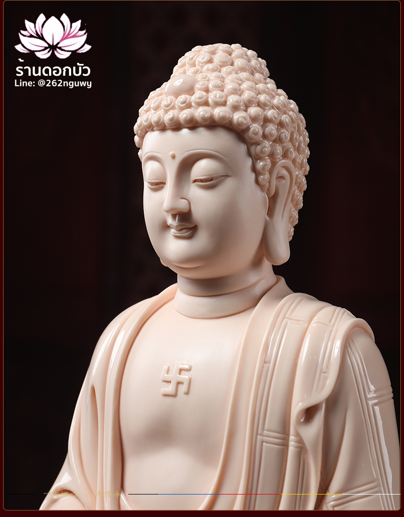 พระพุทธเจ้า (พระยูไล) พระโพธิสัตว์กวนอิม (กวนอิมผ่อสัก) พระมหาสถามปราปต์โพธิสัตว์ (ไต่ซีจี่ผ่อสัก) ขนาด 14 นิ้ว