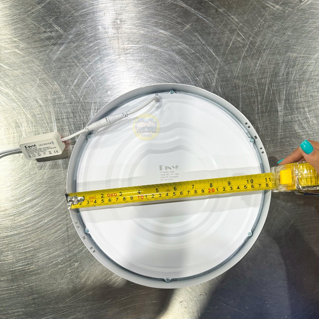 PINYO ดาวน์ไลท์ติดลอย ขอบขาว LED ขอบขาว 6w 12w 18w 24w ดาวน์ไลท์ลอย แสงขาว 6500K กันไฟกระชาก โคมไฟดาวน์ไลท์ ดาวไลท์